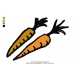 Carrot Embroidery Design 01
